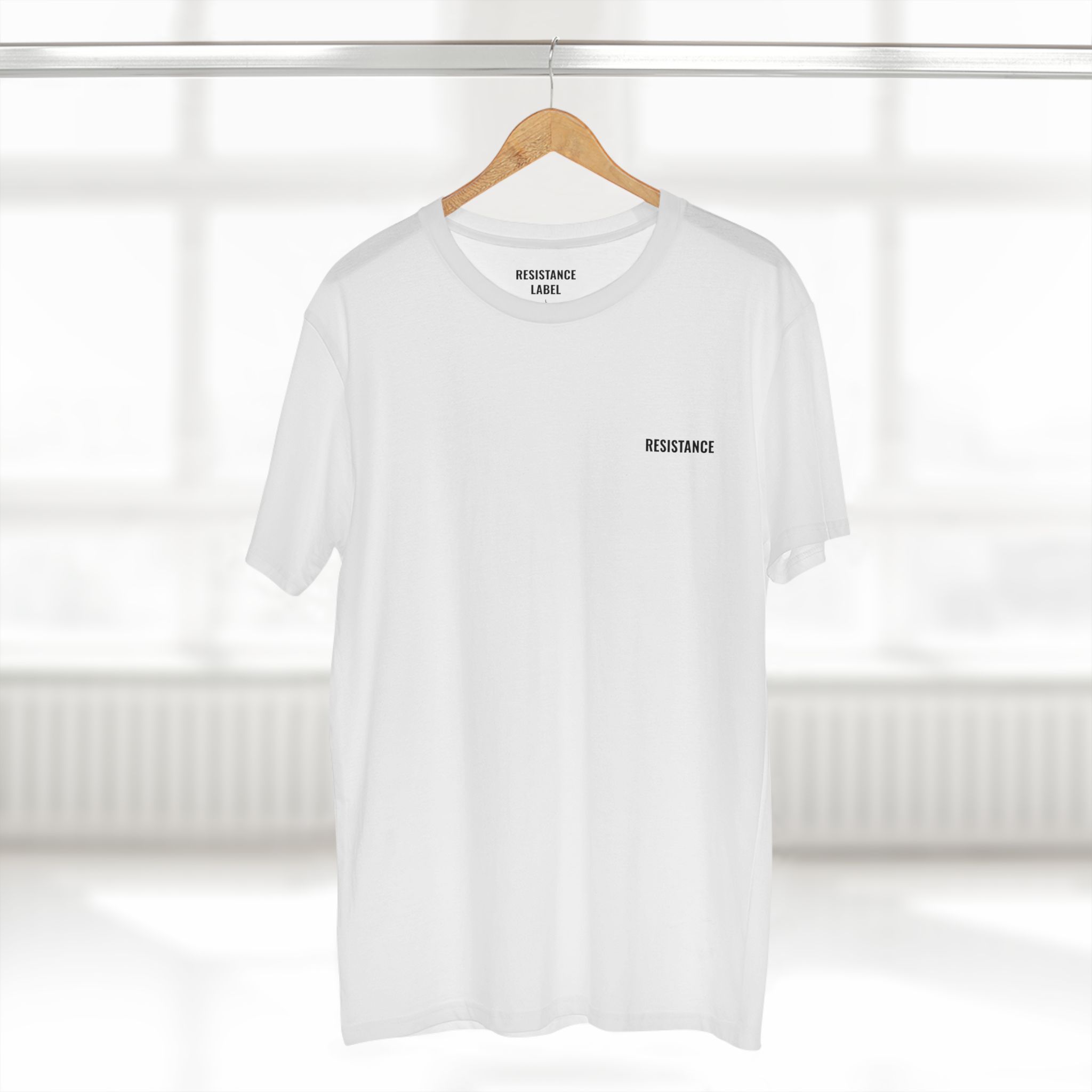Resistance Minimalist Tee — Chest Text Graphic Top - Image 4