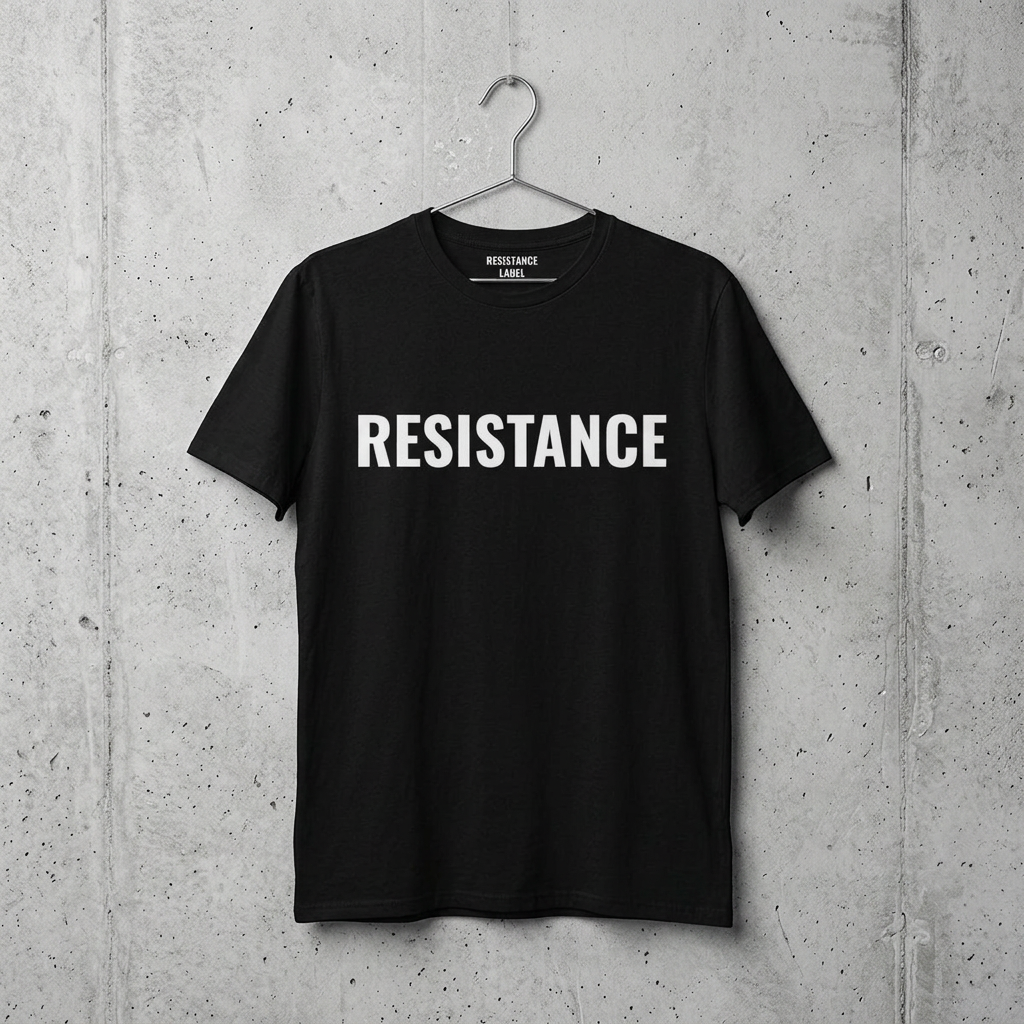 Resistance Full Chest T-Shirt | Black - Image 6