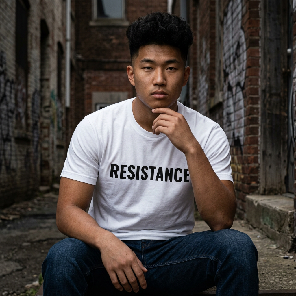 Resistance Full Chest T-Shirt | White - Image 3