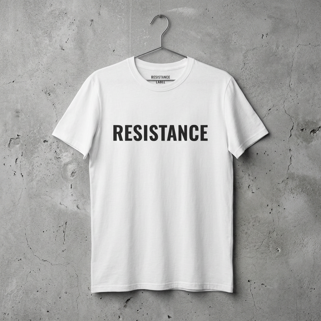 Resistance Full Chest T-Shirt | White - Image 7