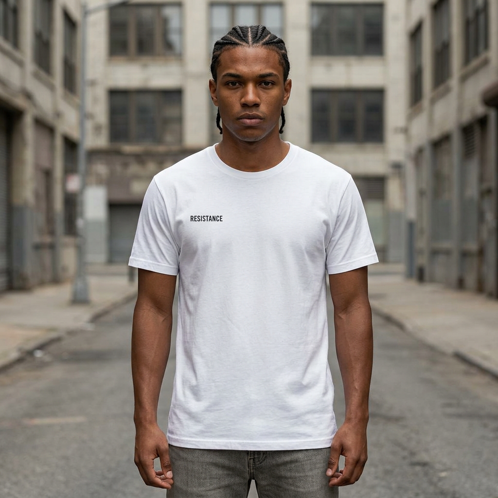 Resistance Chest Logo T-Shirt | White