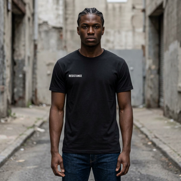 Resistance Chest Logo T-Shirt | Black