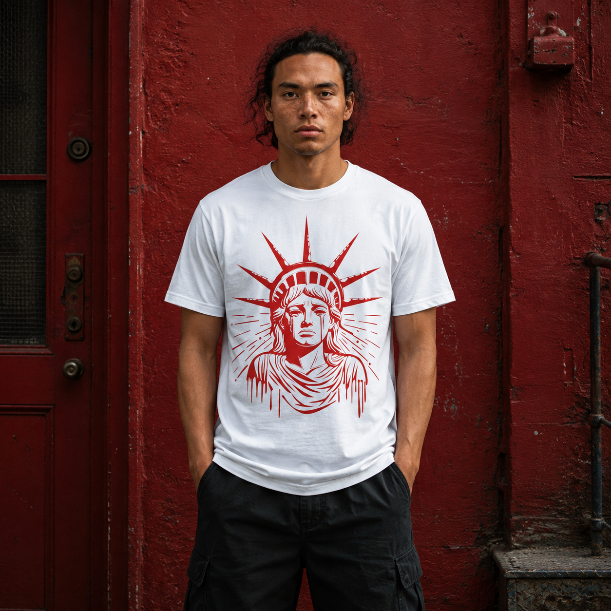 Icon T-Shirt | White/Red