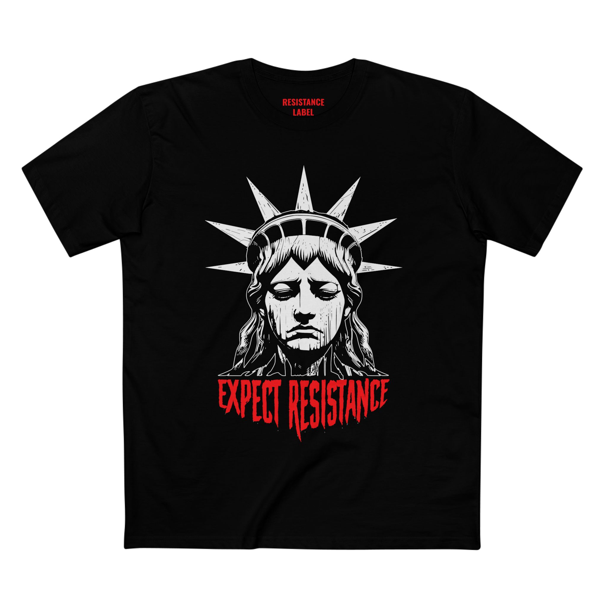 Expect Resistance T-Shirt | Black/Red - Image 3