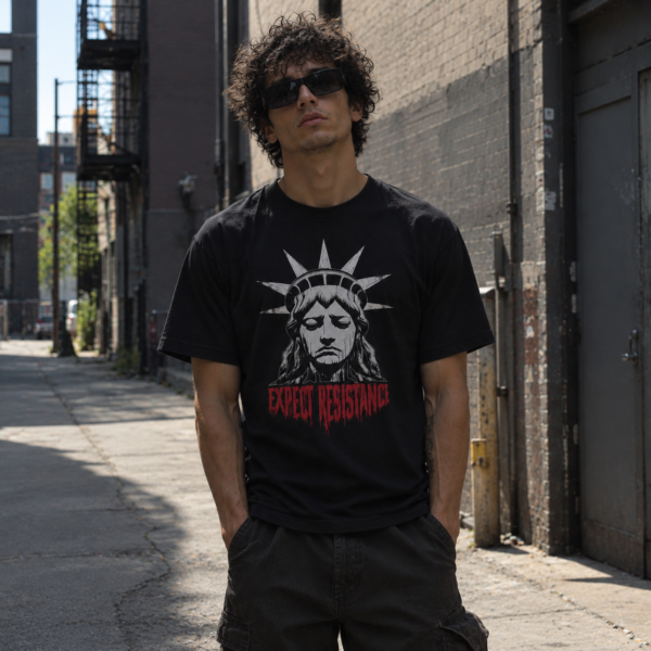 Expect Resistance T-Shirt | Black/Red