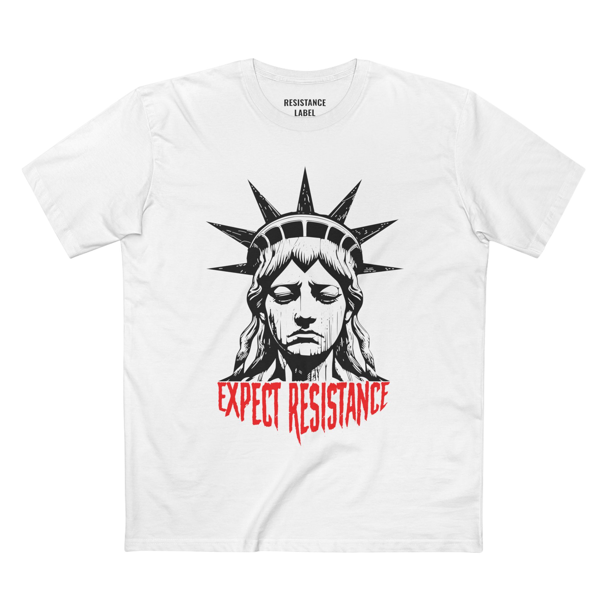 Expect Resistance T-Shirt | White/Red - Image 3