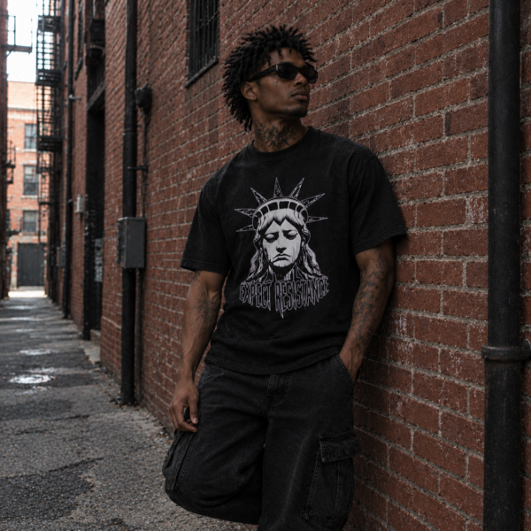 Expect Resistance T-Shirt | Black/White