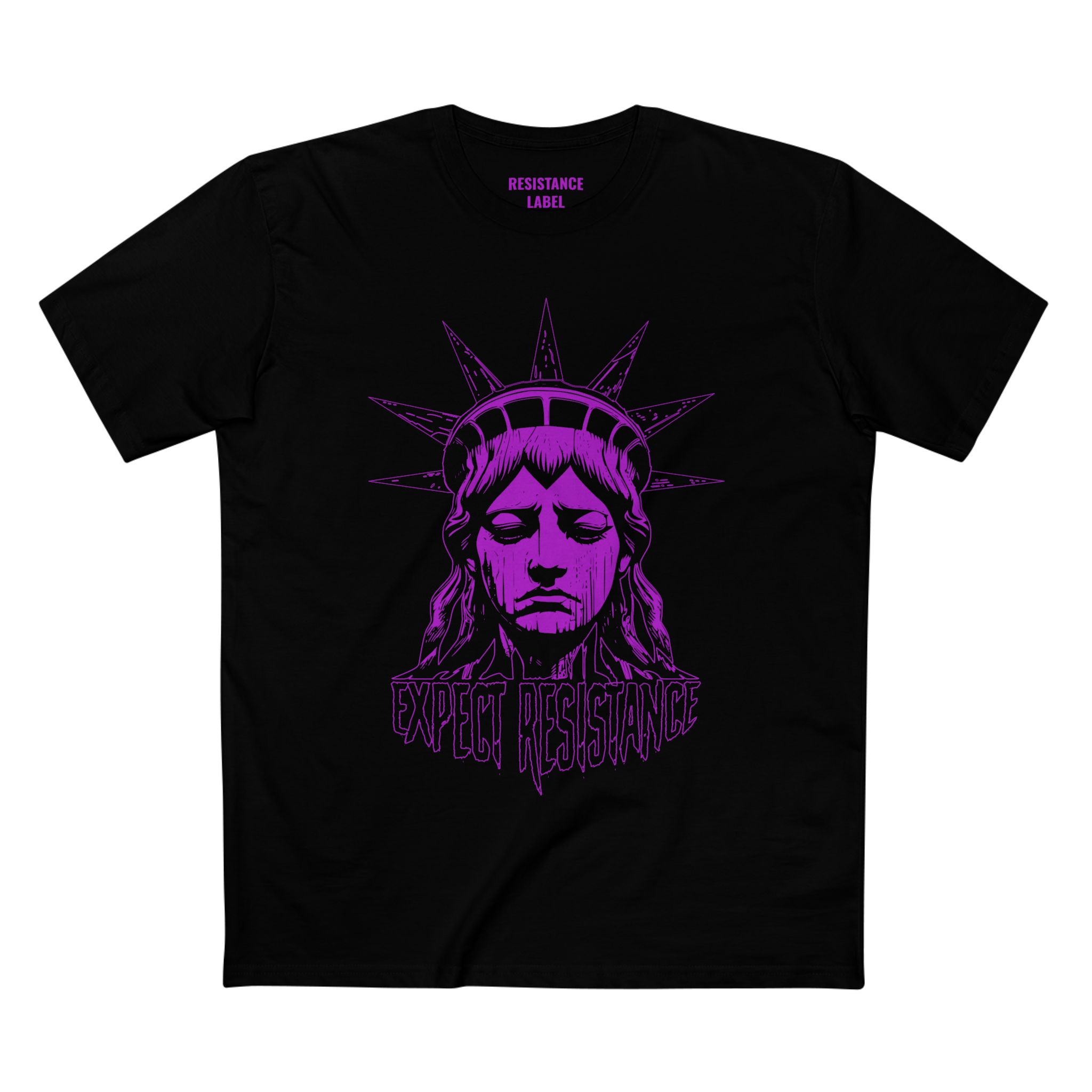 Expect Resistance T-Shirt | Black/Purple - Image 3