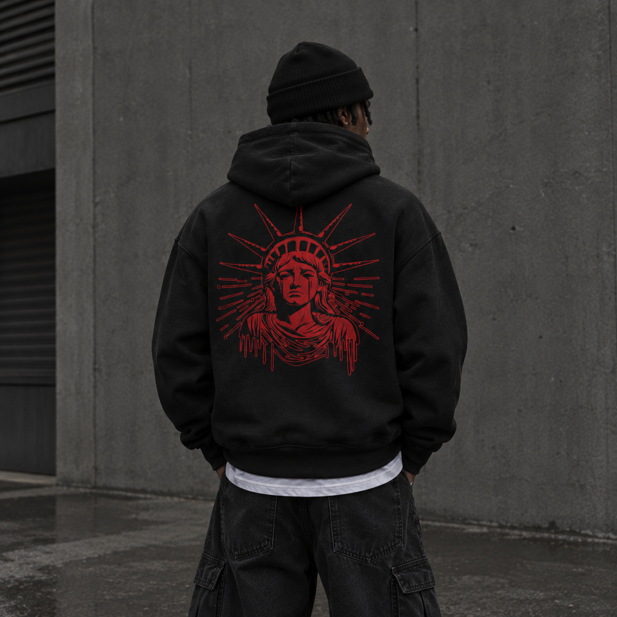 Icon Hoodie | Black/Red