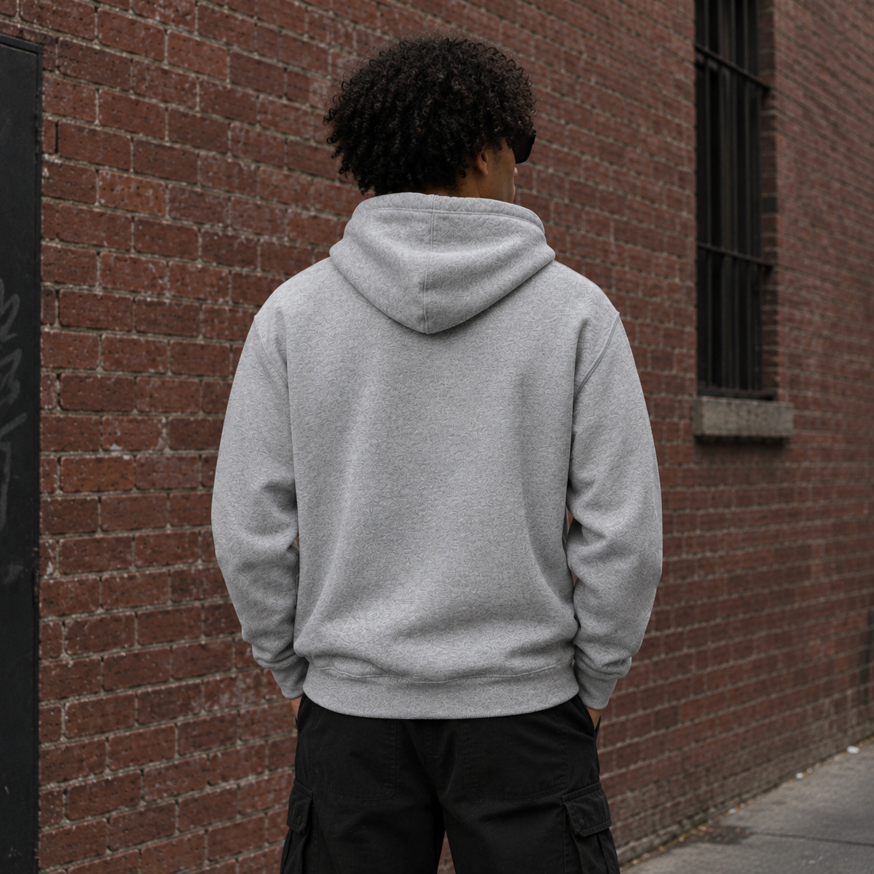 Resistance Chest Hoodie | Heather Gray - Image 2