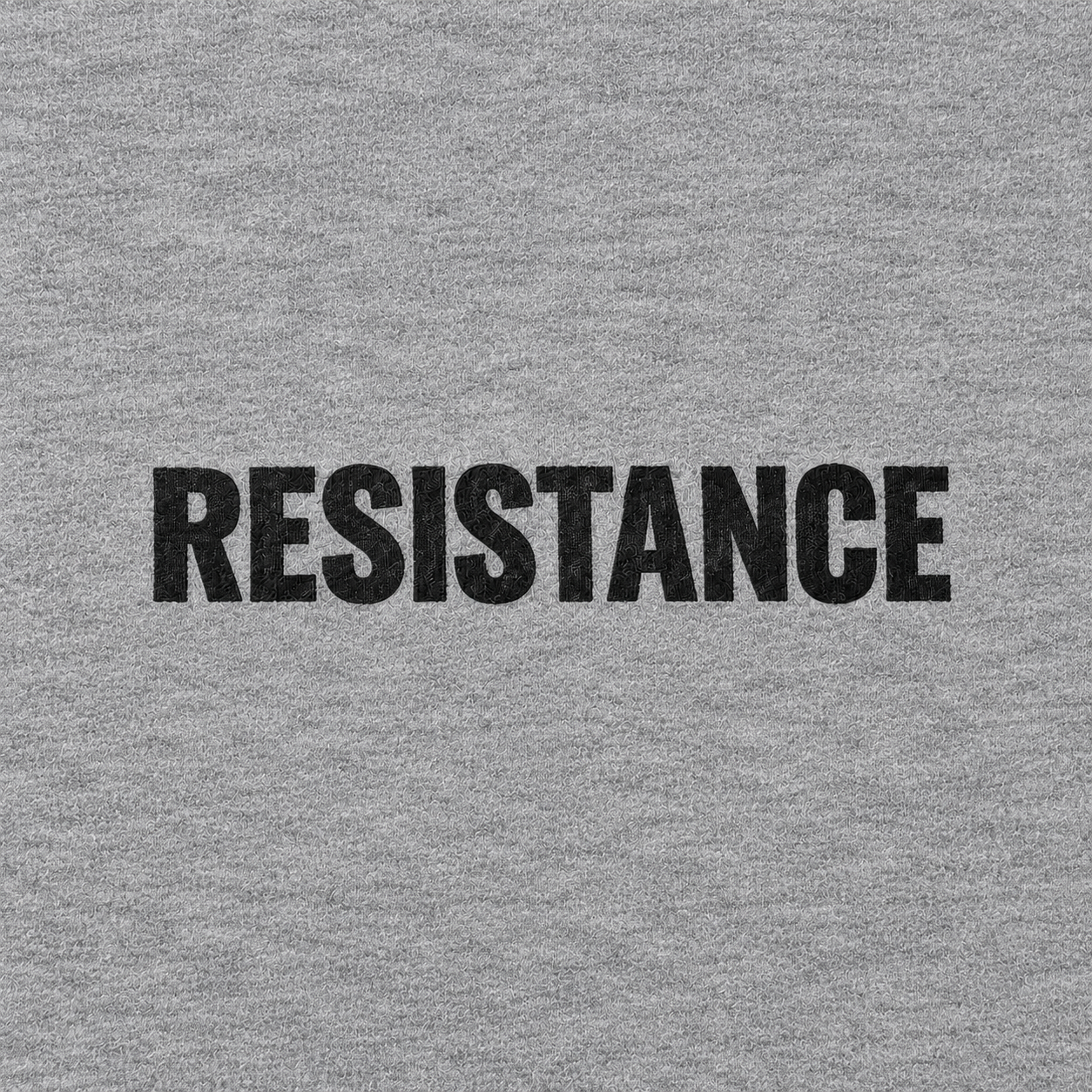 Resistance Chest Hoodie | Heather Gray - Image 4